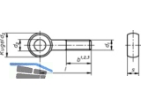 Augenschraube mit durchgehendem Gewinde verzinkt 10 x 80 Form B