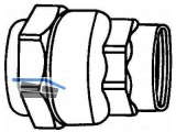 Anschlussverschraubung m. Innengewinde Isiflo Typ 116 50 mm x5/4\