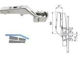 Aventos Alurahmenscharnier HF 134 zum Schrauben, ohne Feder 78Z550AT 679.7303