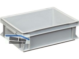 Transportstapelkasten Newbox NB10V1 400x300x120mm grau  Muschelgriff