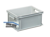 Transportstapelkasten Newbox NB14V1 400x300x170mm grau  Durchfassgriffe