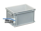 Transportstapelkasten Newbox NB20V1 400x300x220mm grau  Durchfassgriffe