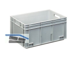 Transportstapelkasten Newbox NB50V1 600x400x236mm grau  Durchfassgriffe