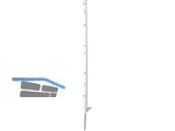 Kunststoffpfahl mit Stahlspitze 105 cm einzeltritt, weiss 5 Stk/PKT 44497