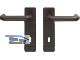 DOMOFERM Panikbeschlag FH Dr/Dr PZ/BB Kurzschild schwarz, T30/T90  600079703