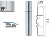 Aufsteck-Zierhlse AH320TO-KU-SK-EF mit Segmentkopf Edelstahlfinish