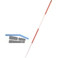 Baufluchtstab Stahl 2 m  Stab 26x0,6mm rot/wei PVC-beschichtet