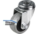 Apparate-Lenkrolle Serie ALG R-F  30 mm Rckenloch 10mm, max.  30 kg