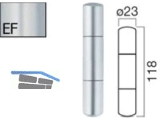 Aufsteck-Zierhlse AH320-KU-SK-EF mit Segmentkopf Edelstahlfinish