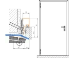 Baumeister FH Normelement 850x2000 links EI2-30 BRM 940x2045 mm BMFH7L