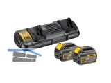 Akku-Starter-Kit Dewalt DCB132T2 54/18 Volt Doppelladegert m.2Akkus