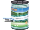 Corral Weidezaun Star Breitband 12mm  wei/grn 1.Cu 0,3 + Ni 0,3   441501