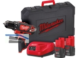 Akku Bohrschrauber Milwaukee M12BDD-202C 2x12V/2,0 Akku und Ladegert im Koffer