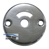 GRUNDMANN WC,-Rosette WG AB6  51, mSichtschlitz u Rundloch f Notffner, Alu pol