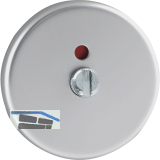 WC-Rosette auen WG D70,  50 mm, mit Anschraubtrger "T", silber eloxiert