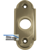 GRUNDMANN Drckerrosette WG oval, 32 x 74 x 16 mm, Messing poliert