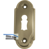 GRUNDMANN Oval-Schlsselrosette BBWG, Gr. 32 x 74, Messing pol