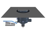 HL540-Quadra PRIMUS-DRAIN Duschablauf mit Einlaufrost &quote;Quadra&quote;