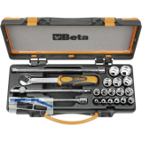 BETA Steckschlssel-Satz 910A/C16 3/8"vierkant mit Umschaltknarre 21-teilig