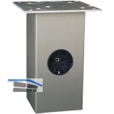 Barkonsole Jumbo \&quote;Power Station\&quote;, Höhe 170 mm, Aluminium Edelstahl Effekt