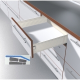 BLUM METABOX K Zarge 320 Schraubversion, Teilauszug, NL 500, cremewei