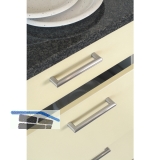 Griff Ezio LA 192 mm, Breite 205 mm, Edelstahl gebrstet