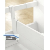 BLUM ORGA-LINE TANDEMBOX ANTARO Lngsteiler/Flaschenhalter zu Querreling, wei