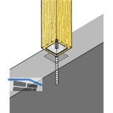 SIMPSON Sttzenfuss PA 70G feuerverzinkt