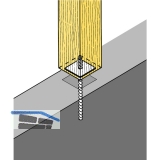 SIMPSON Sttzenfuss PA 90G feuerverzinkt