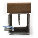 CABRI Terrassenschraube 5.5x 45 Edelstahl A4 ruspert silber Bimetall-Bohrspitze