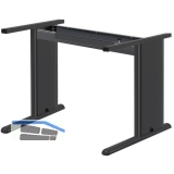 C 3000 Tischgestell rechtes Seitenteil C- Fu; H: 712mm; T:550mm; RAL 7016