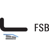Turnhallenmuschel FSB 77 7952, 200 x 230 mm, links, PZ 72 mm, VK 9 mm,Edelstahl
