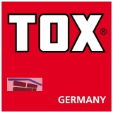 TOX-VLF-S1 Allzweckrahmendbel 8x 80 mit Metallspitze und Spanplattenschraube