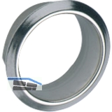 HEKNA Zylinderrosette extra,  19 mm, Messing vernickelt
