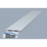 Hohlkammerleiste 100/7 mit selbstklebender Folie Wei 6000mm
