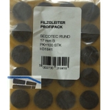 SECOTEC Filzgleiter selbstklebend rund braun 28 mm Profi-Pack SB-40