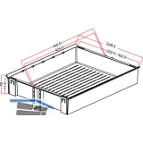 NINKA HSA Einhngeschale mit Reling, 349,4 x 78 x 440, KB 400, alugrau