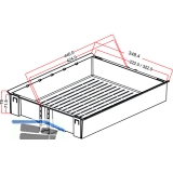 NINKA HSA Einhngeschale ohne Reling, 349,4 x 78 x 440, KB 400, alugrau