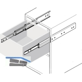 ACCURIDE DS5321 Kugelkfigfhrung - berauszug, L 350 mm, Edelstahl