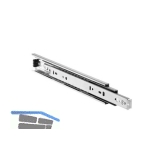 ACCURIDE 3832 Kugelkfigfhrung-Vollauszug, Lnge 150 mm, Stahl chromatiert