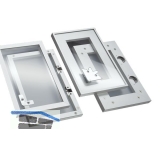 Glasrahmenprofil schmal, Lnge 2500 per Stange, Aluminium natur eloxiert
