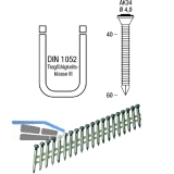 Ankerngel AK34 Lnge 50 mm galvanisch verzinkt Kunststoffgebunden 34 Grad