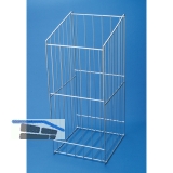 VAUTH-SAGEL Bad-Wschekorb, abgeschrgt 294x515-580x270 mm, Stahldraht RAL 9006