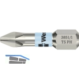 WERA Bit-Einsatz Edelstahl 3851/1TS 1/4\&quote;sechskant PH 1/25 mm Phillips