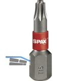 SPAX Bit-Einsatz T-Star 1/4\sechskant TX 15/25 mm Zapfenfhrung, Inhalt 5 Stck