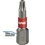 SPAX Bit-Einsatz T-Star 1/4\&quote;sechskant TX 15/25 mm Zapfenfhrung, Inhalt 5 Stck