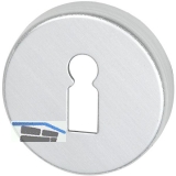 SCH-LINE Schlsselrosette BBU-/L-Form,  50 mm, Hhe 7 mm, silber eloxiert