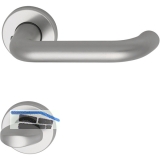 SCH - LINE Drckergt. SCH U - Form - auf Ros. WC, TS38 - 43, silber eloxiert