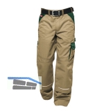 FRISTADS/KANSAS Bundhose Icon khaki/schwarz Gr.54 65% PE/ 35% BW