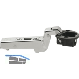 BLUM CLIP top Glastrscharnier 94, 18mm gekrpft, mit Feder, Schrauben